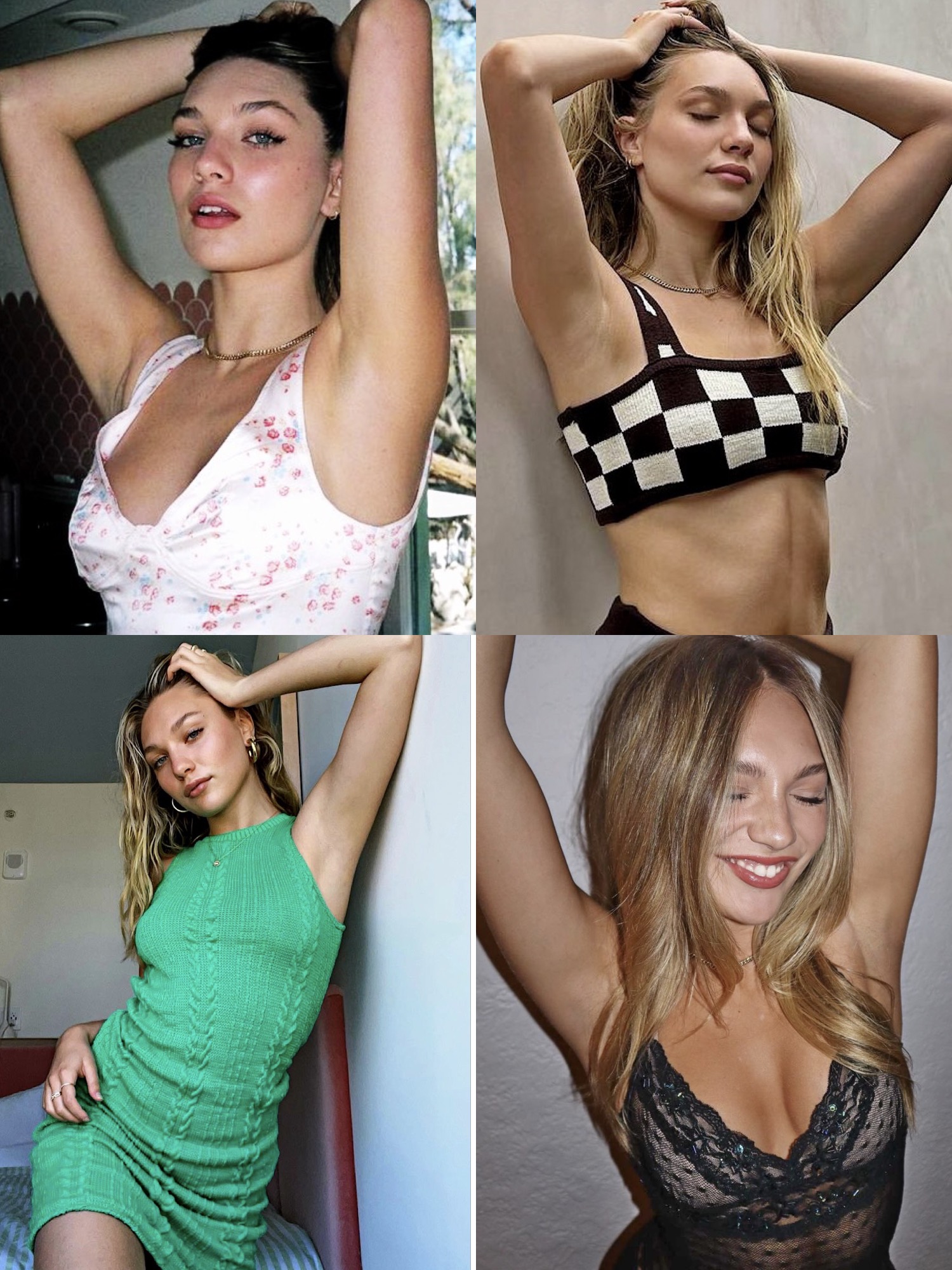 Maddie Ziegler Arms up Armpits
