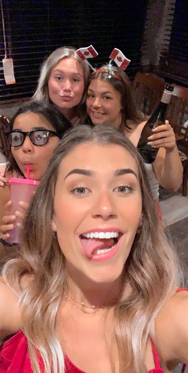 slutty party selfie