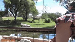 showing off her plug