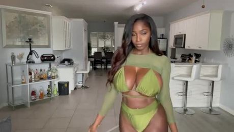 Ellie Mae - Green Swimsuit