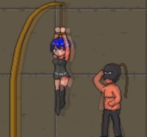 Hentai woman gets spanked by masked man
