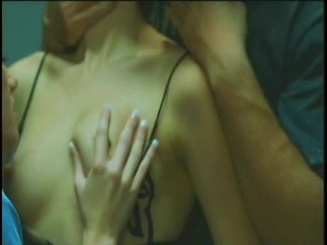 Stinger717 Porn music video. An interrogation turns into hardcore threesome