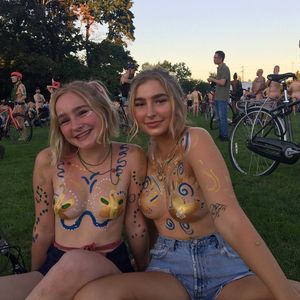 blonde beauties with golden tits