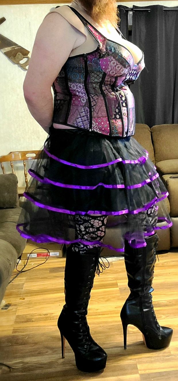 Purple corset