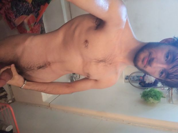 Out of shower hard on
