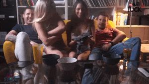 Couples Playing Strip Game Show Games