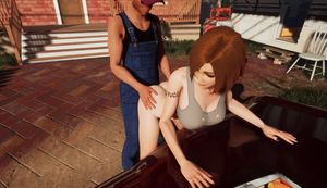 Hot chick's neighbour hard fucked from behind