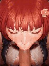 Hentai redhead blowjob