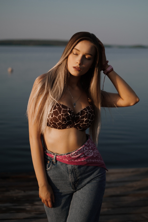 Fit baby with huge tits