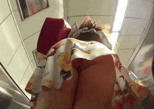 Upskirt big ass