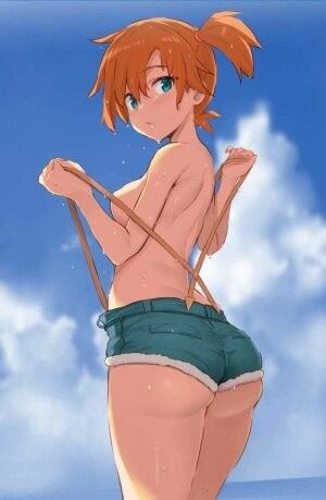 Pokemon misty and her ass hanging out