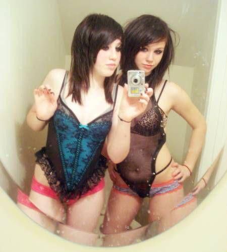 Emos in lingerie