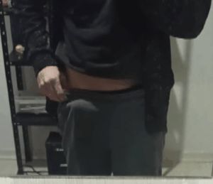 flashing my hard dick