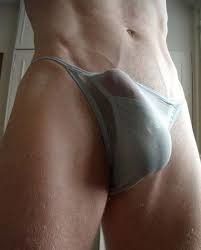 Hard cock in panties