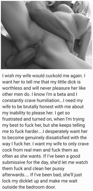 I want to be cuckolded
