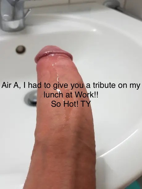 At work in the restroom! Cum Tribute for AirA