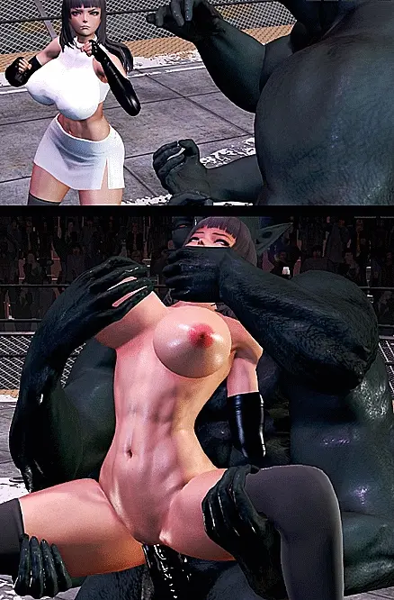 Female Fighter vs monster #7(honey select #105)
