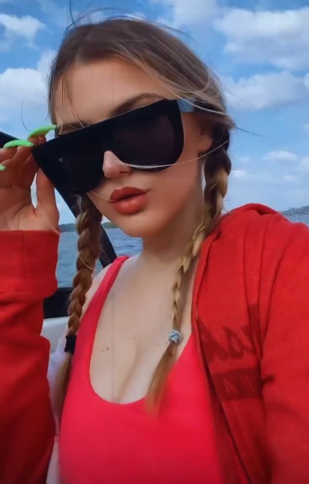 Thera big boobs pigtails