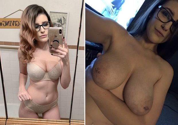 nerdy annalisa dressed undressed
