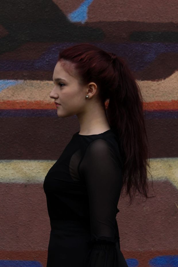 Lucie's see through dress