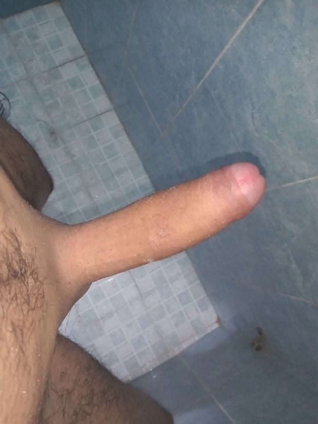 Hard cock in the shower