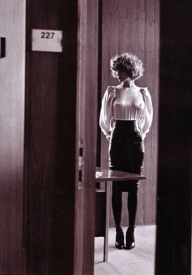 She’s always standing at attention