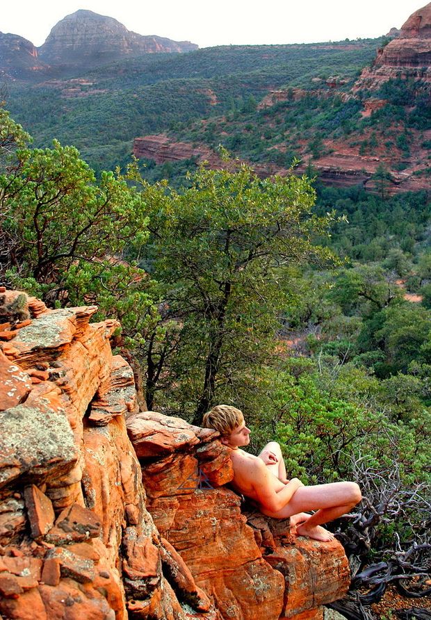 Masturbating to nature