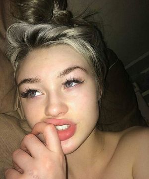 even though it's just her face.