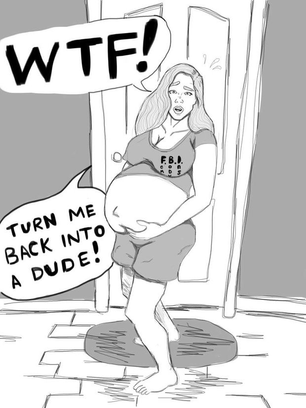 Becoming a pregnant woman 1