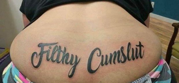 Please daddy can I have this tatoo so People know what kind of slut I am