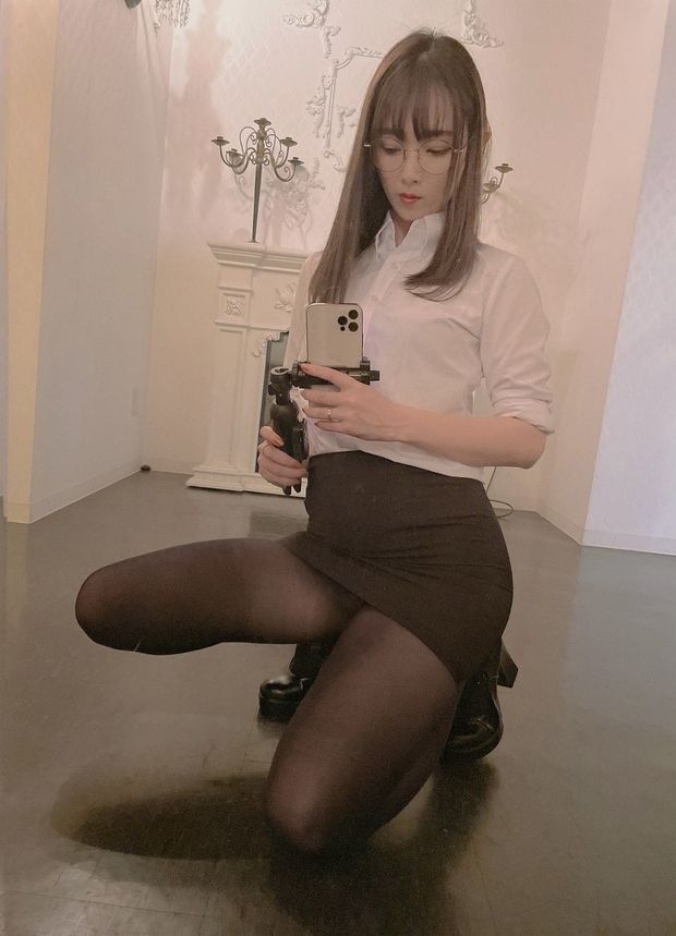 Asian beauty selfie