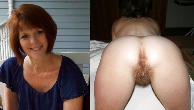 Mature hairy bum