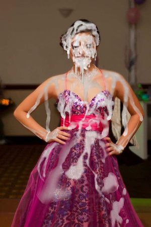 Pathetically Naive Latina Cum Addict Valeria Soeldad Moncada Enjoys a Massive Bukkake Facial at a Bday Orgy