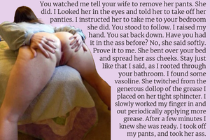 You made the mistake of telling a bully your wife won’t open the back door.