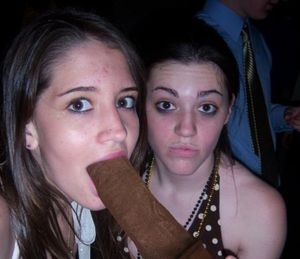 My Sexy Lil Ex Girlfriend Emily Fink & Her Friend Erica Greenburg Enjoy Sharing a Huge BBC Between The Two Of Them At An Orgy Party.