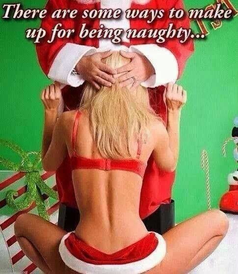 Sorry I was naughty, Santa