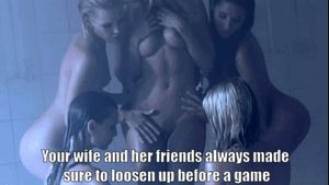 Loosening up before the game