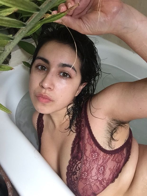wet hairy
