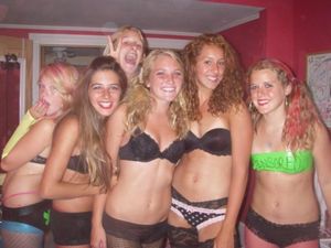 college coeds partying