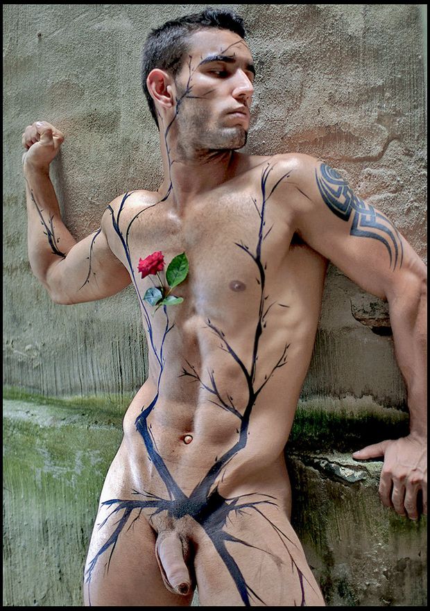 body painting male gay naked paint tumbex bodies ricardo muniz rosebush tattoo torso
