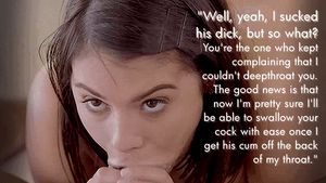 It's not really cheating if she's just practicing!