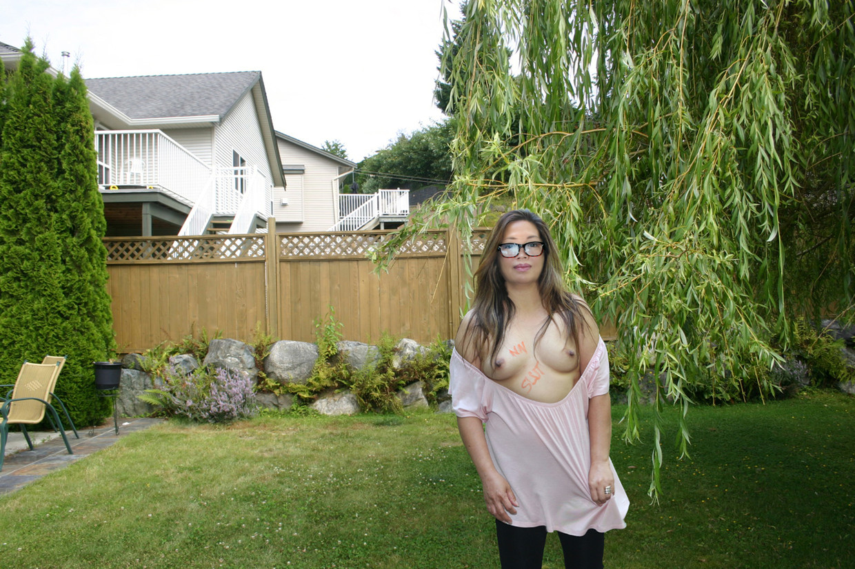 Flashing my tits around the neighborhood