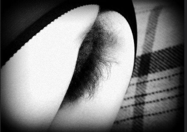Fuzzy pussy hair