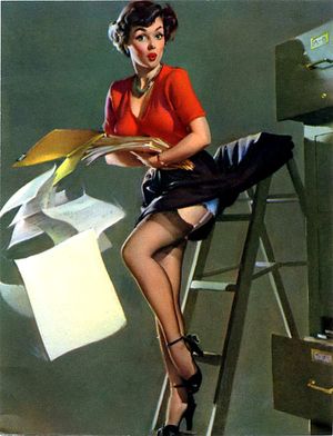 Big tit secretary gets snagged!