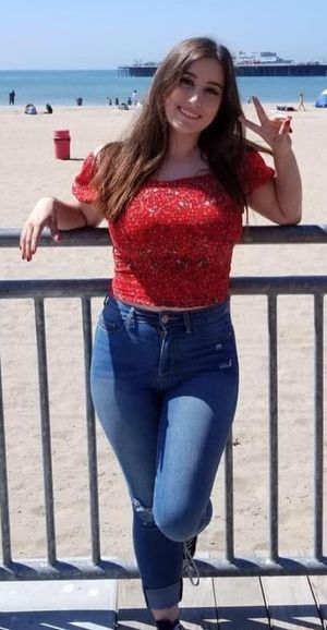 hot slut posing at the beach