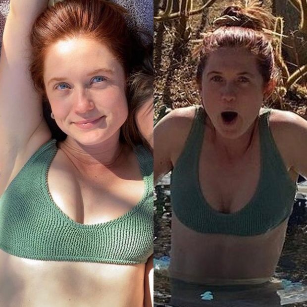 Bonnie big tits in bikini