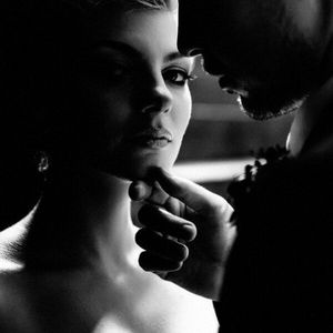 One last glimpse before she leaves with him.