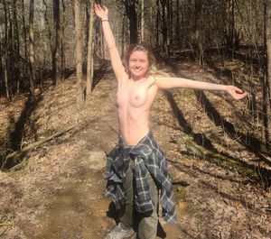 A beautiful fall day to be topless