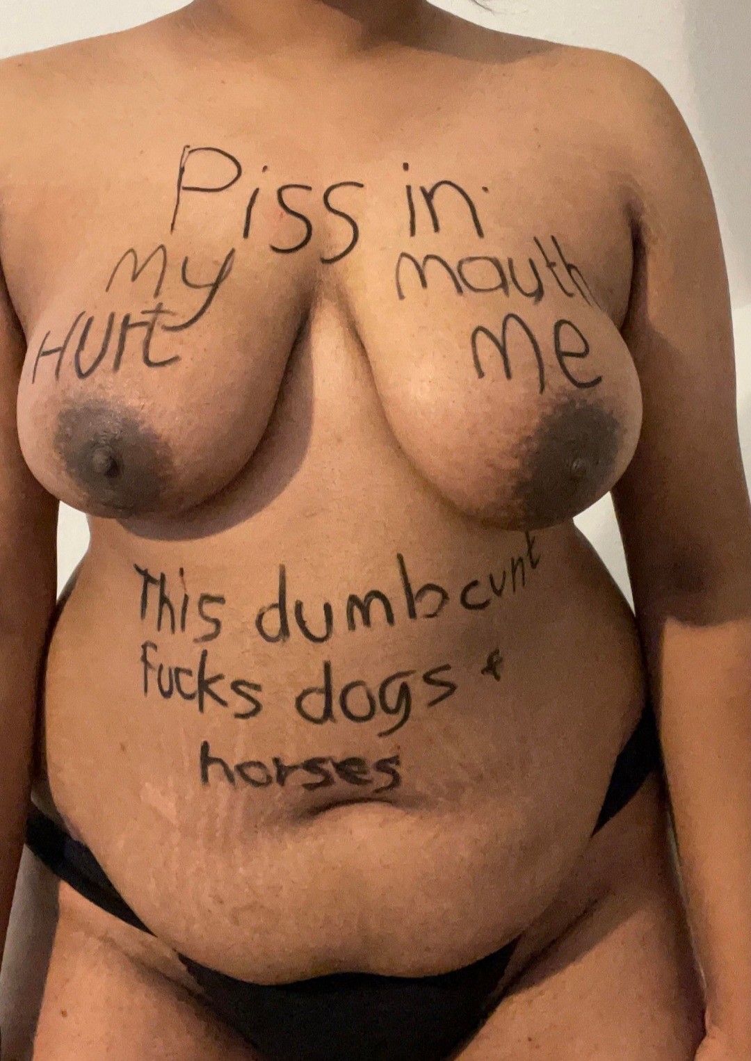 Humiliated slave