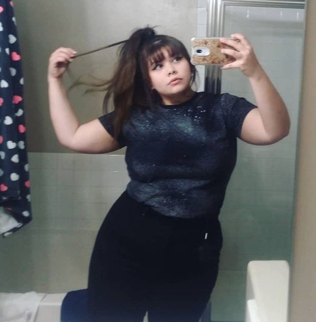 Cute chubby selfie